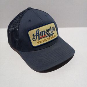 Rural Cloth America We Grow Beer Mens Mesh Snapback Hat Cap-One Size-Embroidered